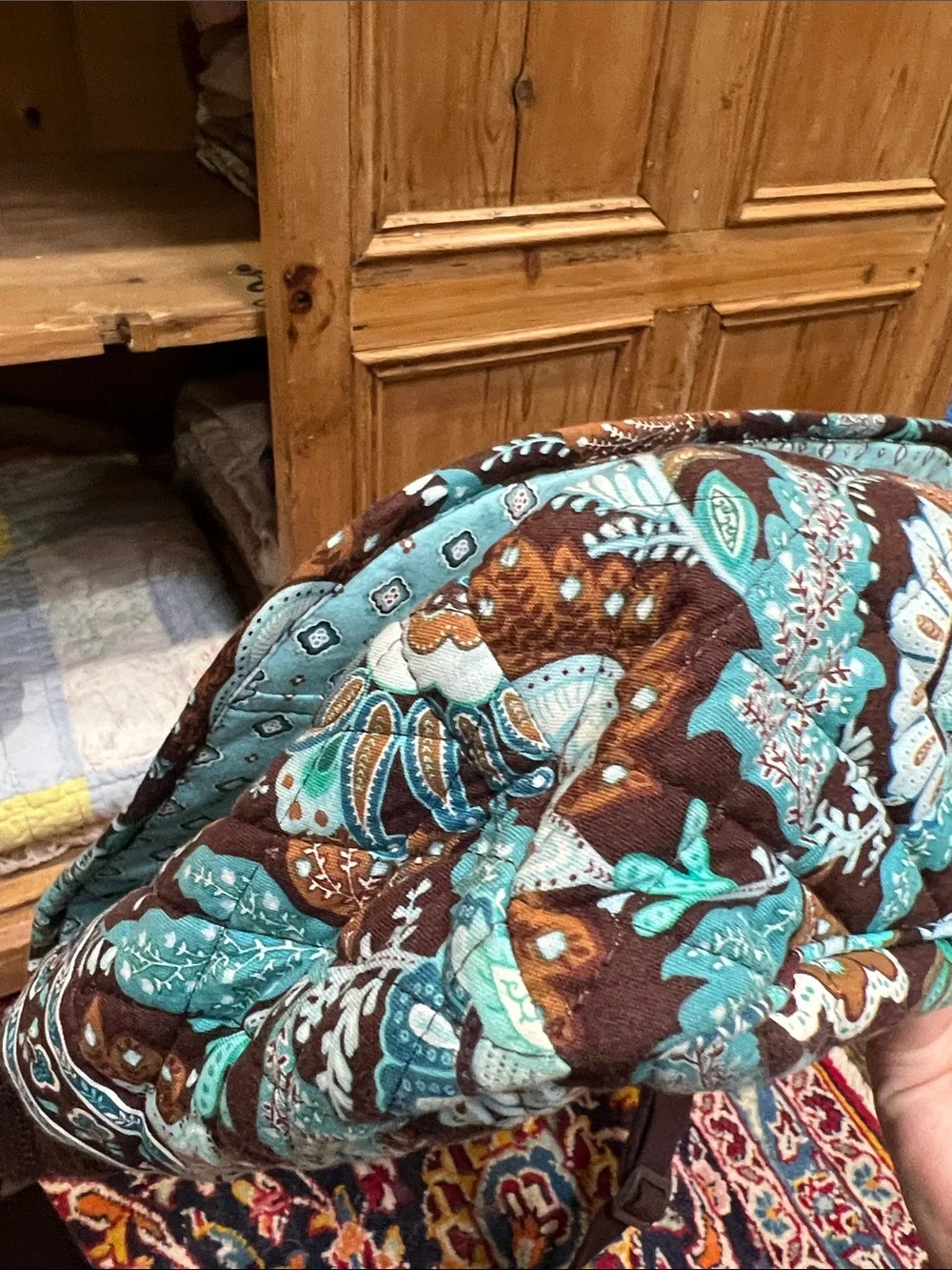 Vera Bradley Laptop Bag in Retired Java Blue Pattern